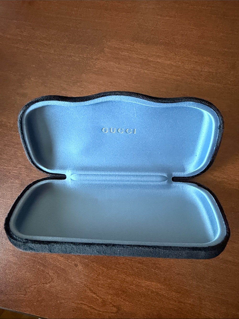 Gucci black velvet glasses / eyeglasses / sunglasses case